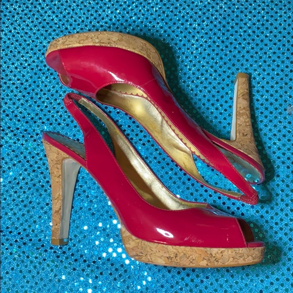 Jessica Simpson Red Patent Leather Heels
